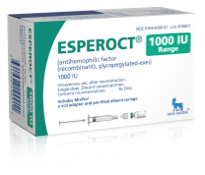 Esperoct® [antihemophilic factor (recombinant), glycopegylated-exei] prescription
